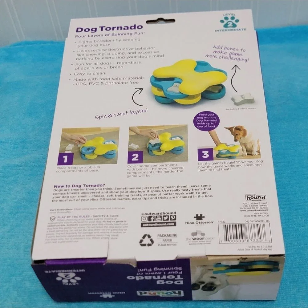 NEW IN BOX Outward Hound Dog Tornado Interactive Treat Puzzle